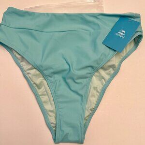 NWT Cupshe Bikini Bottom Small - Aqua